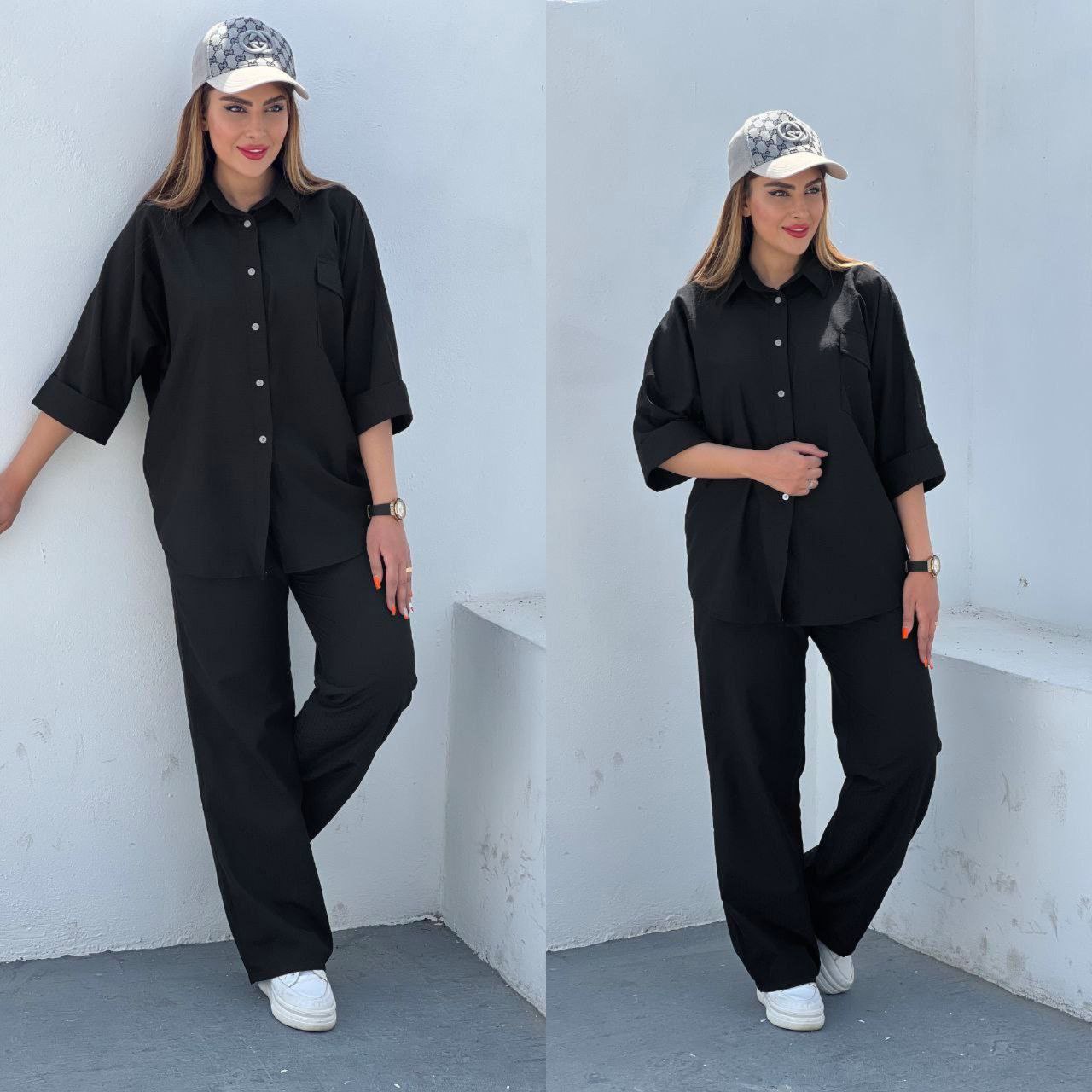 ست زنانه مانتو و شلوار مدل Azadeh