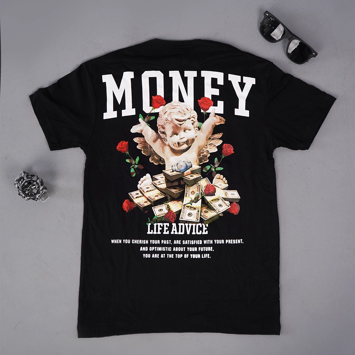 تیشرت مردانه طرحدار مدل Money