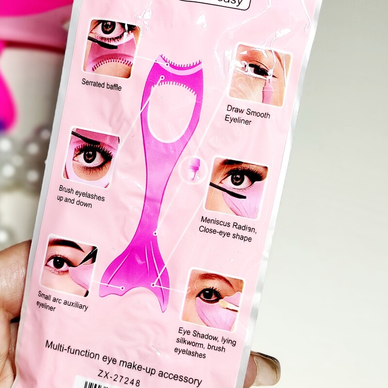 شابلون ریمل و خط چشم طرح ماهی