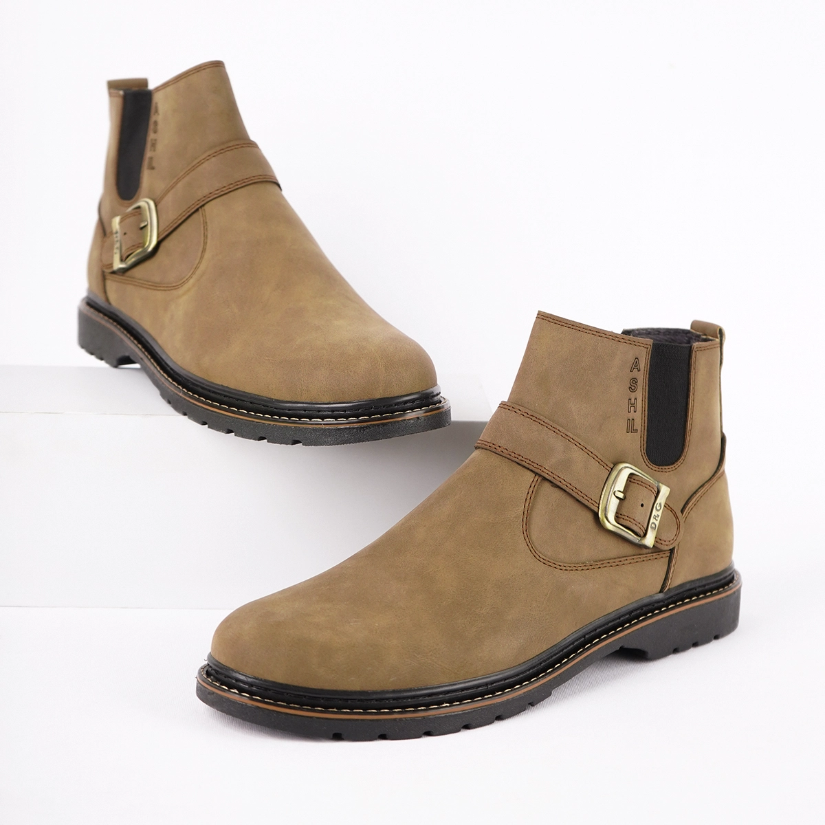 نیم بوت خاکی مردانه مدل Sorush