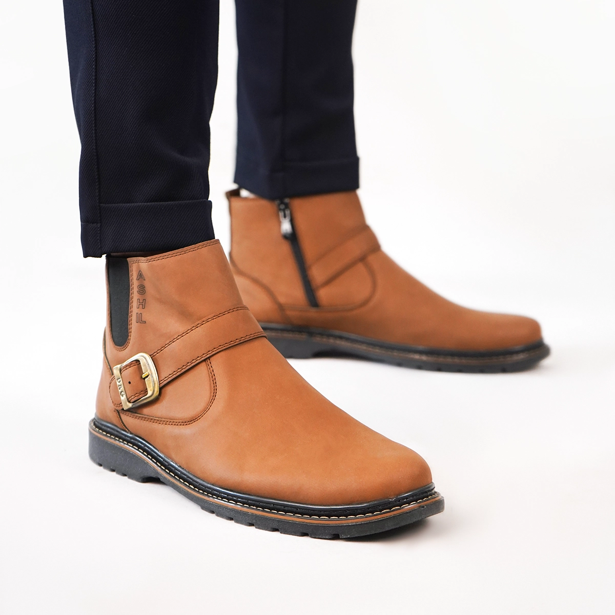 نیم بوت قهوه ای مردانه مدل Sorush