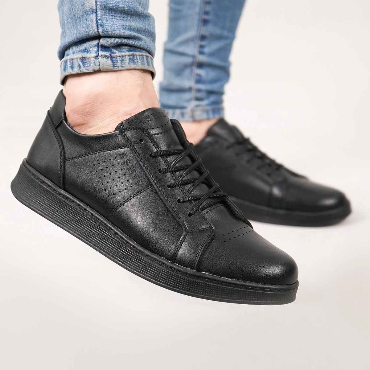 کفش تخت مردانه مشکی مدل Yara