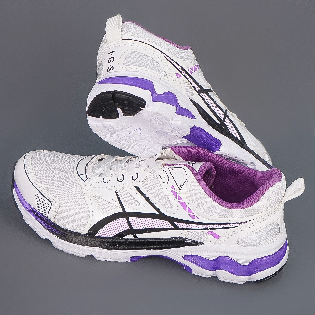 کفش ورزشی مردانه سفید بنفش مدلRadman