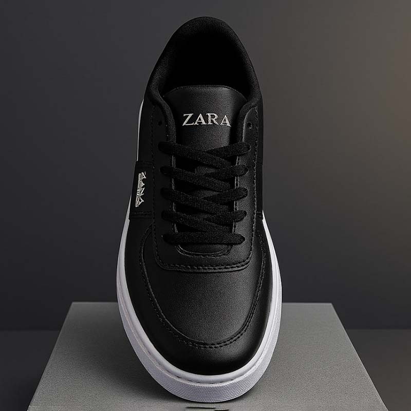 کفش تخت Zara مردانه مشکی مدل Kiyan