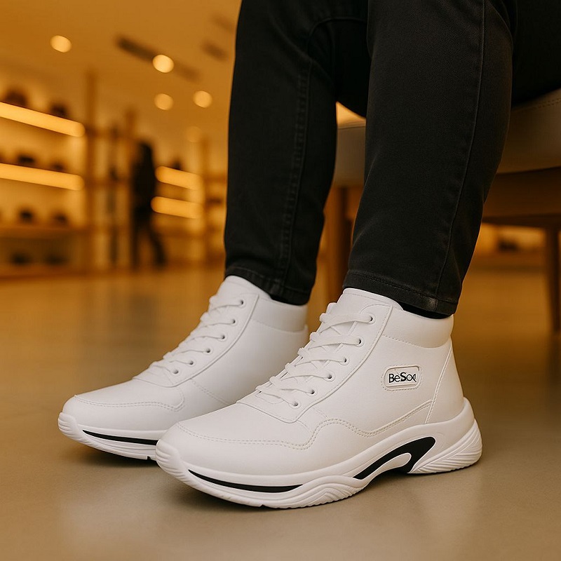 کفش ساقدار مردانه EMTO-سفید