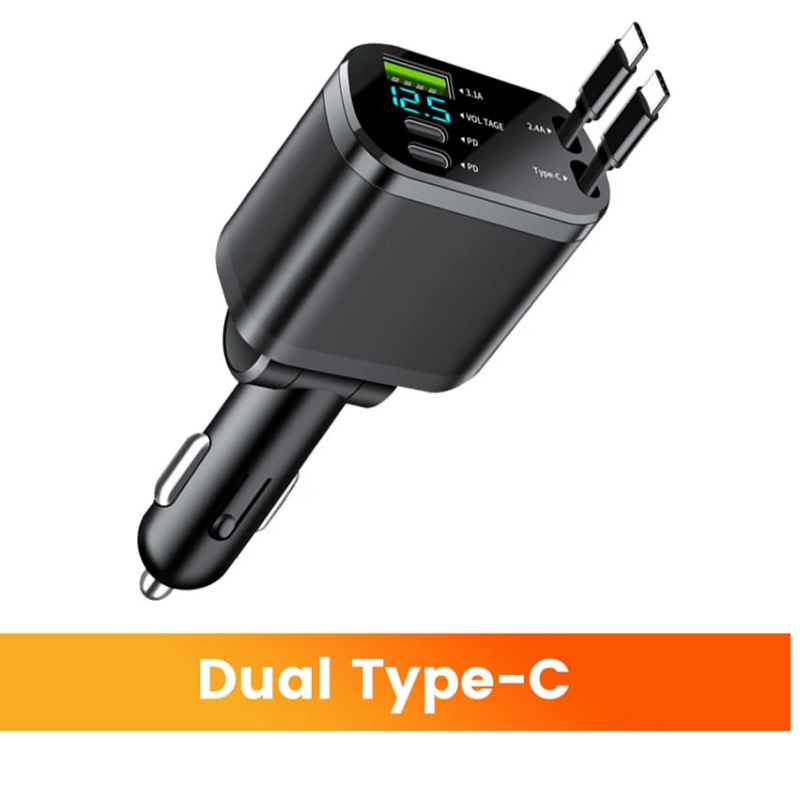 شارژر فندکی چندکاره 5in1) M4)-مشکی