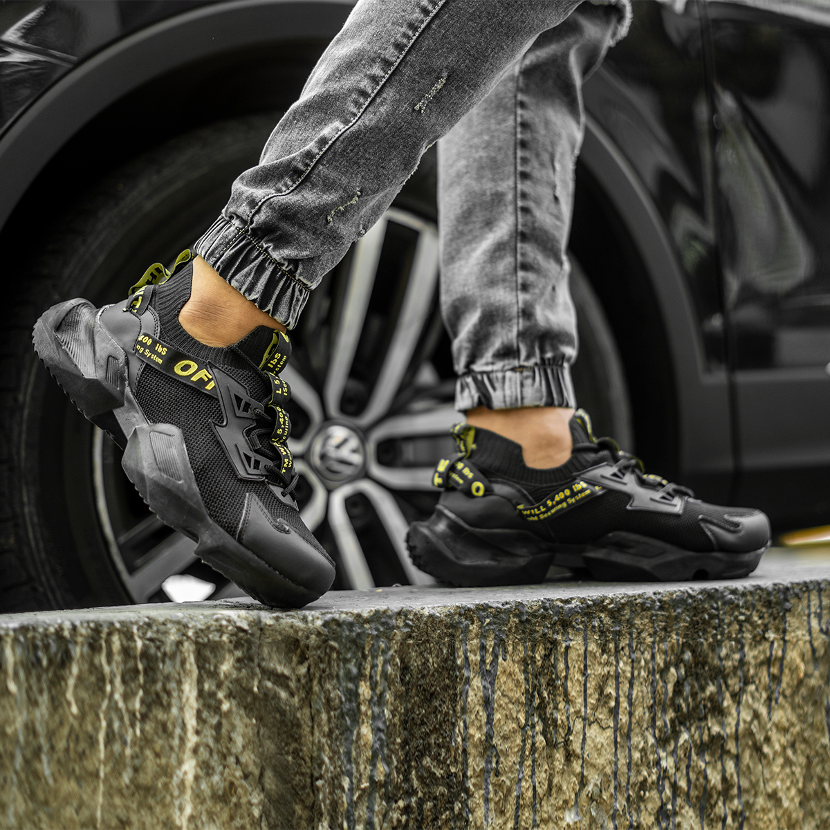 کفش ورزشی Off-White مردانه مشکی مدل Loka-