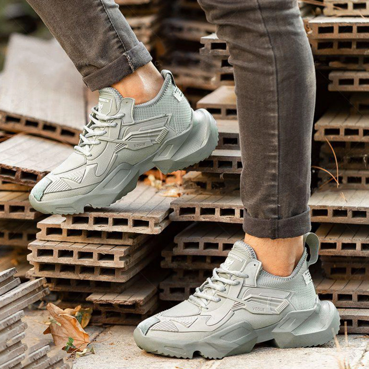 کفش ورزشی مردانه طوسی مدل ETEN