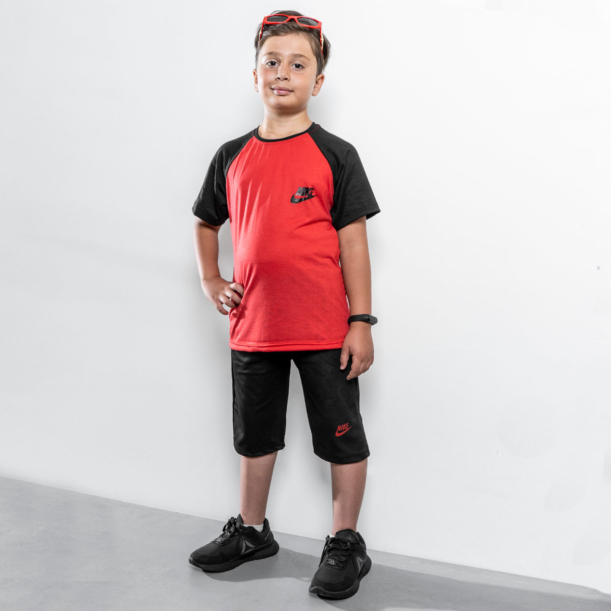 ست تیشرت شلوارک Nike بچگانه مدل z 130