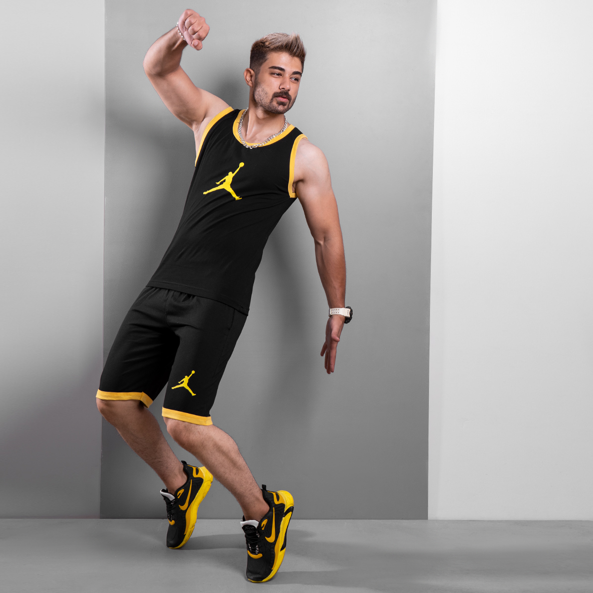 ست رکابی شلوارک jordan مردانه مدل Balina