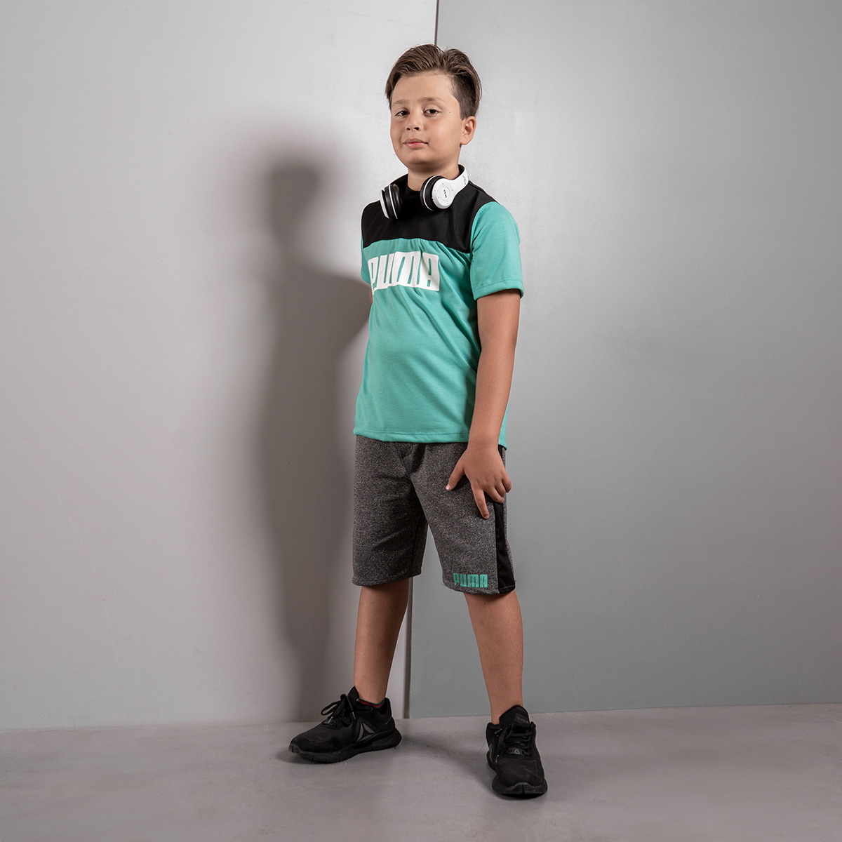 ست تیشرت شلوارک بچه گانه Pumaمدل Z164