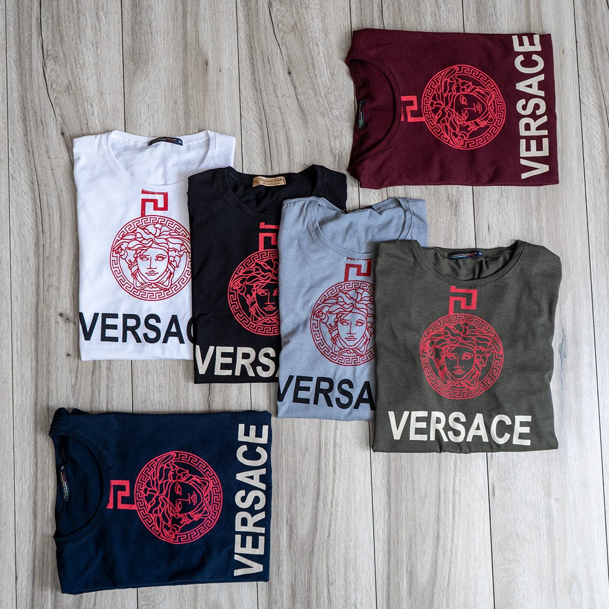 تیشرت Versace مردانه سرمه ای مدل Janatan