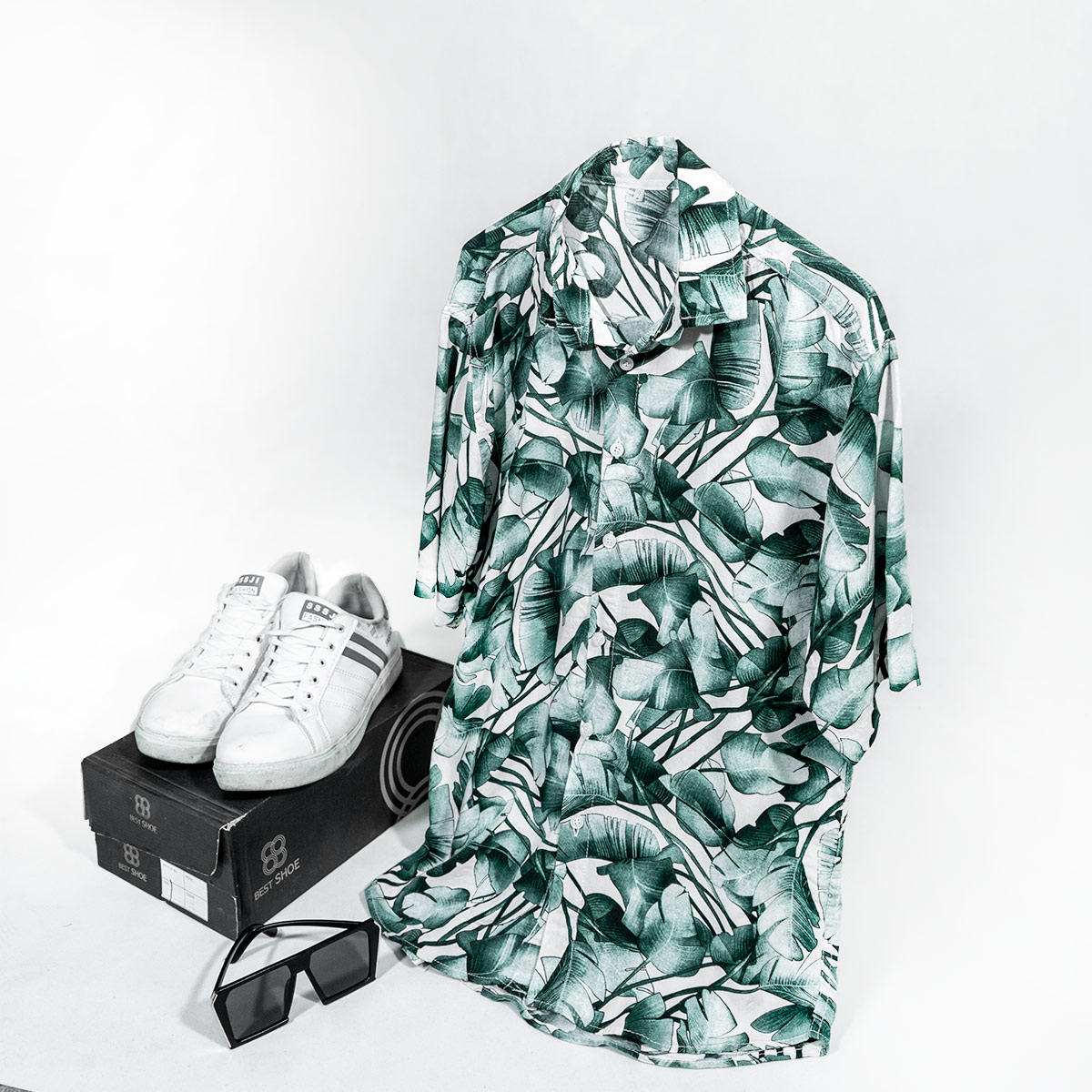 پیراهن هاوایی مردانه مدل Bilo