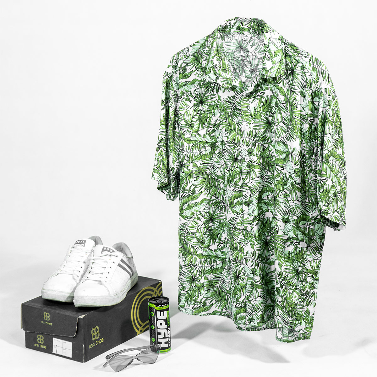 پیراهن هاوایی مردانه (T) مدل Saimon