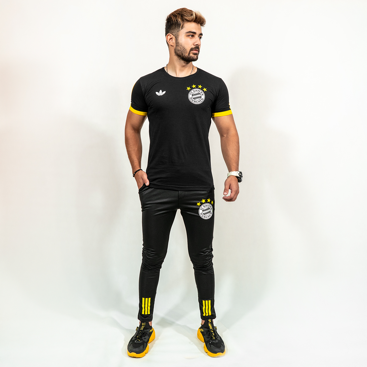 ست تیشرت شلوار بایرن مونیخ مردانه مدل Farshad