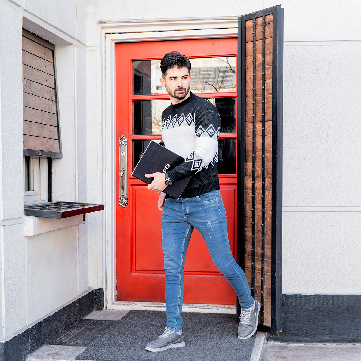 پلیور مردانه مدل Rivon