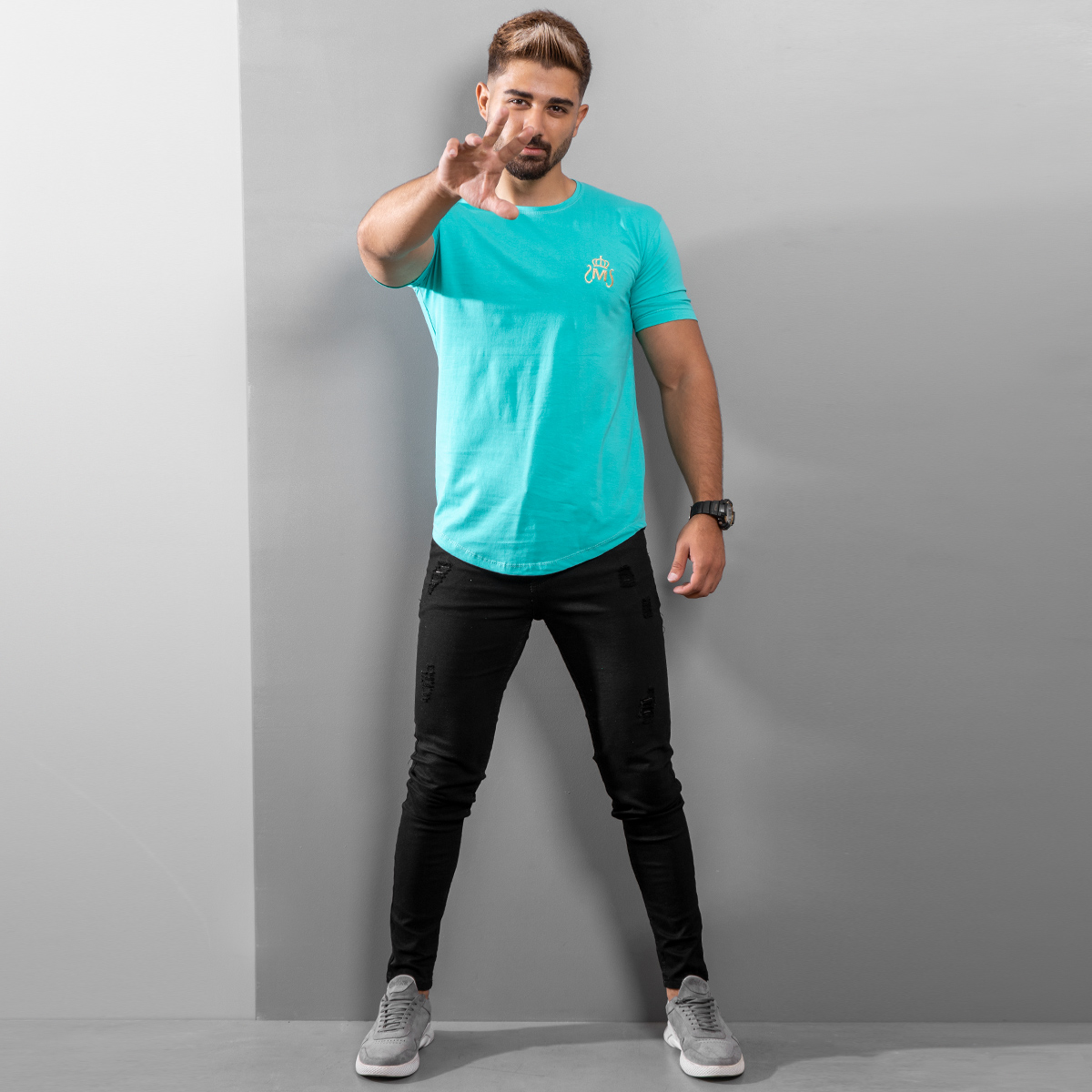 تیشرت مردانه سبز مدل Arat