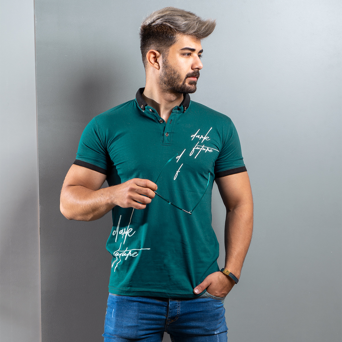 تیشرت مردانه سبزمدل Lavia