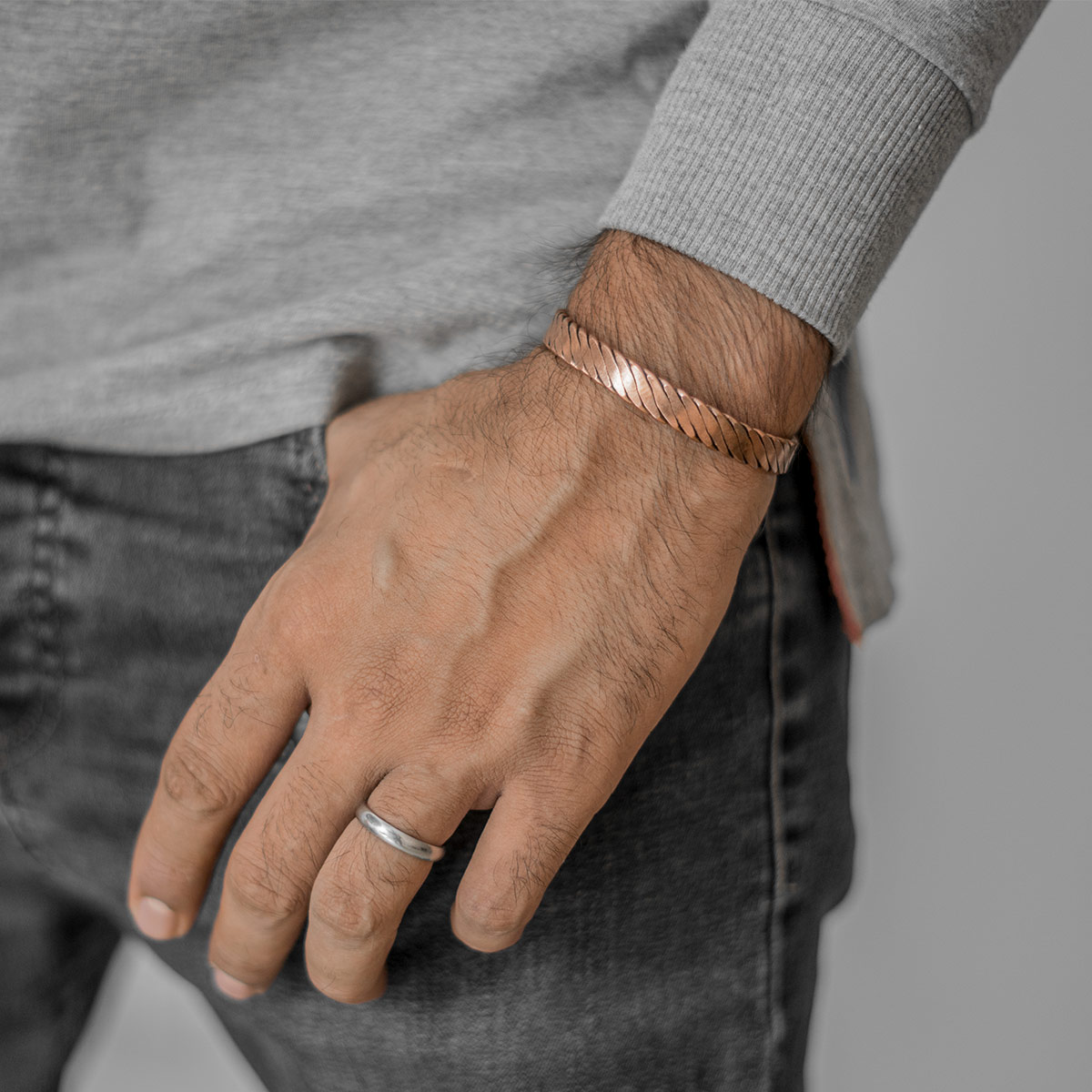 دستبند مسی مردانه مدل Farzan