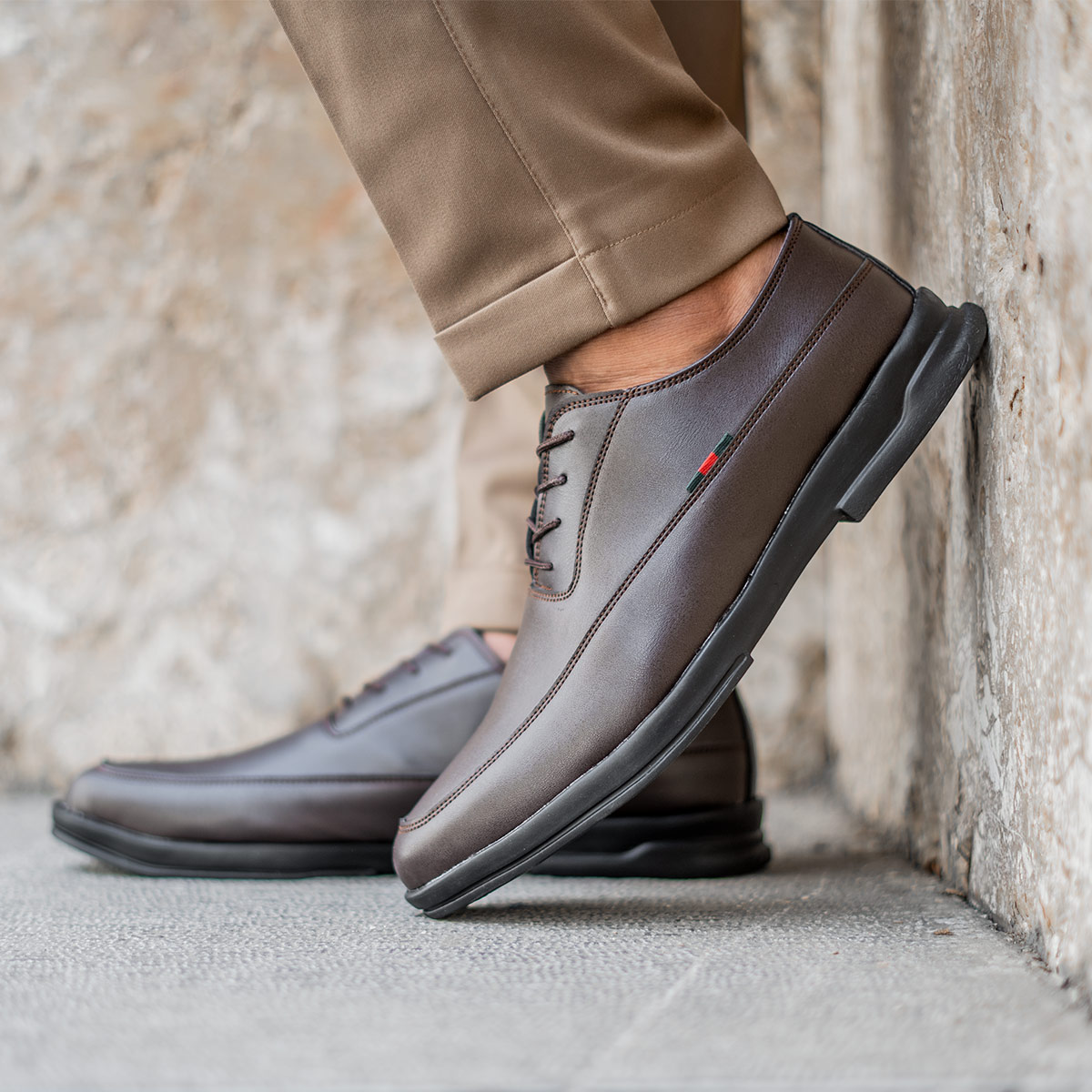 کفش رسمی گوچی مردانه قهوه ای مدل Palvin