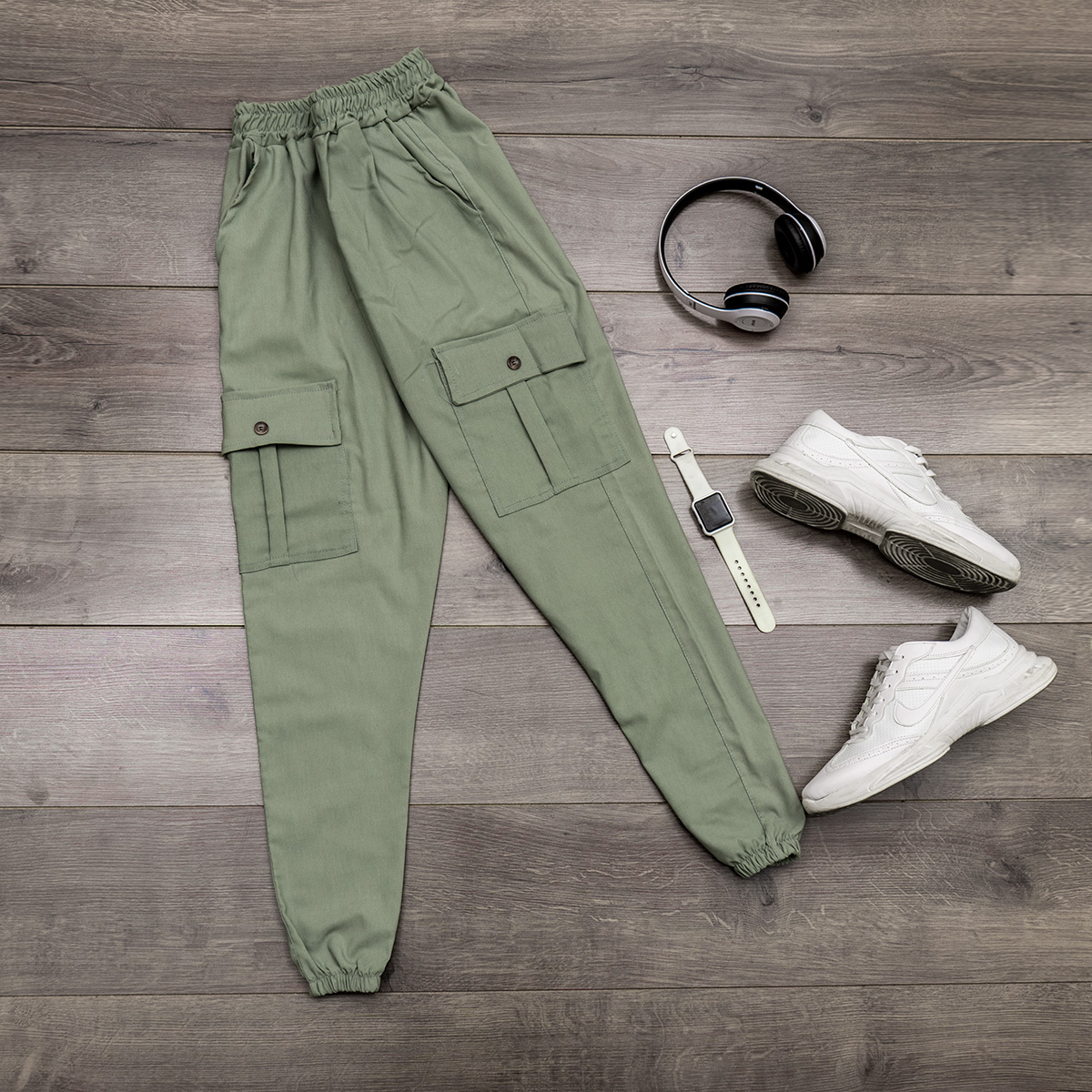 شلوار اسلش مردانه سبز مدل Piko