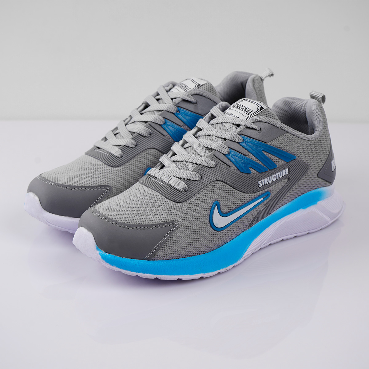 کفش ورزشی Nike Structure مردانه طوسی آبی مدلZomit